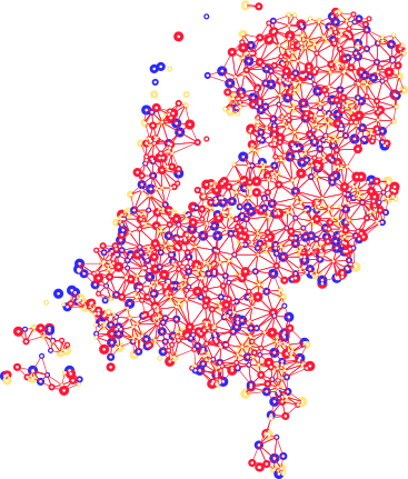 Potentiele warmtekaart Nederland